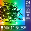 Vianočná led svetelná reťaz vonkajšia - programátor - 500led - 25m multicolour Vianočná led svetelná reťaz vonkajšia - programátor - 500led - 25m multicolour