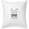 Králik s okuliarmi - Vankúš 50x50 - 50x50 - Vrátane výplne ( Biela ) Králik s okuliarmi - Vankúš 50x50 - 50x50 - Vrátane výplne ( Biela )