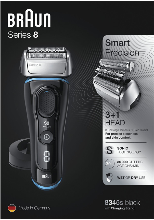 Braun Series 8 8345s black/blue