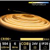 LEDprodukt 5m PROFI LED pásik 504LED/m COB SLIM 6W/m teplá biela IP20 24V LEDprodukt 5m PROFI LED pásik 504LED/m COB SLIM 6W/m teplá biela IP20 24V