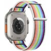 BStrap Velcro Nylon remienok na Apple Watch 38/40/41mm, white rainbow (SAP016C06) BStrap Velcro Nylon remienok na Apple Watch 38/40/41mm, white rainbow (SAP016C06)