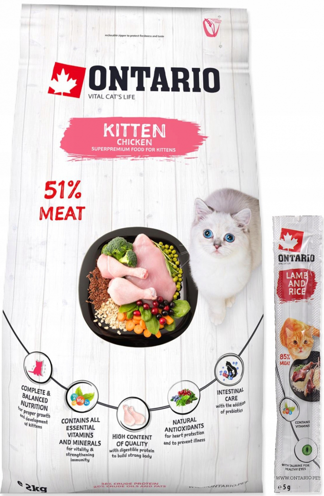 ONTARIO Kitten Chicken 2 kg