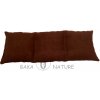 BAKA NATURE Nahrievací pohánkový vankúš PÁS 18cm x 45cm v ĽANE - Farba: hnedá, Výplň: pohánka BAKA NATURE Nahrievací pohánkový vankúš PÁS 18cm x 45cm v ĽANE - Farba: hnedá, Výplň: pohánka