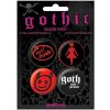 Placka set - Gothic - 4x38mm (07-4339) Placka set - Gothic - 4x38mm (07-4339)