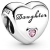 PRÍVESOK Charms Na Pandora Fialové Srdce Mama PRÍVESOK Charms Na Pandora Fialové Srdce Mama