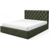 Wilsondo Manželská čalúnená posteľ s úložným priestorom Best 4 140x200 - zelená Wilsondo Manželská čalúnená posteľ s úložným priestorom Best 4 140x200 - zelená