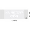 Obal na notový zošit PVC 432x157 mm, hrubý/transparentný, 1 ks Obal na notový zošit PVC 432x157 mm, hrubý/transparentný, 1 ks