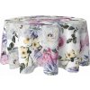 Okrúhly obrus HomeView, viacfarebný, nešpinivý, 120 cm, s kvetinovým vzorom Okrúhly obrus HomeView, viacfarebný, nešpinivý, 120 cm, s kvetinovým vzorom