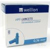 Wellion LANCETS 28G Lanceta sterilná priemer 0,36 mm (WELL208) 100 ks