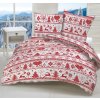 TiaHome Obliečky bavlna Vianočné obliečky Christmas červené Vankúš 70x90 Paplón 140x200 TiaHome Obliečky bavlna Vianočné obliečky Christmas červené Vankúš 70x90 Paplón 140x200
