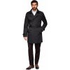 Čierny pánsky dvojradový elegantný klasický kabát V2 OM-COLC-0146 Čierny pánsky dvojradový elegantný klasický kabát V2 OM-COLC-0146