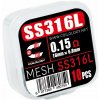 Mesh Pletivo Coilology SS316L (0.15ohm) (10ks) Mesh Pletivo Coilology SS316L (0.15ohm) (10ks)