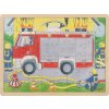 Goki vícevrstvé puzzle Hasiči při práci 59 dílků