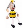 KROKIDO Čmelák - dřevěná ručně malovaná figurka na pružině KROKIDO Čmelák - dřevěná ručně malovaná figurka na pružině