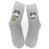 Sivé ponožky BAMBOO CAT Sivé ponožky BAMBOO CAT