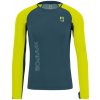 KARPOS Cyklistické tričko s dlhým rukávom - LAVAREDO - zelená/žltá XL KARPOS Cyklistické tričko s dlhým rukávom - LAVAREDO - zelená/žltá XL