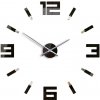 ModernClock 3D nalepovacie hodiny Blink čierne