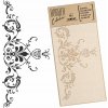 Šablóna na maľovanie BORDIURA Opakovane použiteľná 21x45cm Border VINTAGE Ornament RETRO Šablóna na maľovanie BORDIURA Opakovane použiteľná 21x45cm Border VINTAGE Ornament RETRO