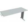 Hobis Pracovný stôl Flex, 140x75,5x60 cm, sivý/kov Hobis Pracovný stôl Flex, 140x75,5x60 cm, sivý/kov