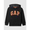 GAP Detská mikina s logom a fleece Čierna XS Čierna Čierna GAP Detská mikina s logom a fleece Čierna XS Čierna Čierna
