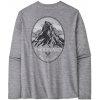 Pánske tričko Patagonia M's L/S Cap Cool Daily Graphic Shirt - Lands Veľkosť: M / Farba: sivá Pánske tričko Patagonia M's L/S Cap Cool Daily Graphic Shirt - Lands Veľkosť: M / Farba: sivá