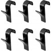 DuraHome Háčik na kúpeľňový radiátor, čierny 6 ks DuraHome Háčik na kúpeľňový radiátor, čierny 6 ks