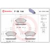 Sada brzdových platničiek kotúčovej brzdy BREMBO P 50 144