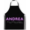 Impar zástěra Ženská jména Neon Andrea