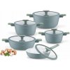 Súprava hrncov a panvíc s keramickým povrchom Starke Pro Lapis, 10-dielna Súprava hrncov a panvíc s keramickým povrchom Starke Pro Lapis, 10-dielna