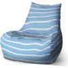 Sablio Sedací vak Bean Modro-biele pruhy - 60 x 70 x 70 cm Sablio Sedací vak Bean Modro-biele pruhy - 60 x 70 x 70 cm