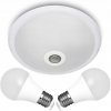 LAMPA STROPNÉ SVIETIDLO SO SNÍMAČOM POHYBU 2x LED E27 SO ŽIAROVKAMI 10W LAMPA STROPNÉ SVIETIDLO SO SNÍMAČOM POHYBU 2x LED E27 SO ŽIAROVKAMI 10W