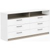 Wilsondo Široká komoda Watson - biela Wilsondo Široká komoda Watson - biela