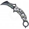 Outfit4Events Karambit vreckový nôž Zombie Dead sivý Outfit4Events Karambit vreckový nôž Zombie Dead sivý