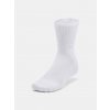 Under Armour UA 3-Maker Mid-Crew 3 páry Biela