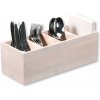 KESPER Priborník, 35 x 12 x 14 cm, bambus, biela KESPER 57850 KESPER Priborník, 35 x 12 x 14 cm, bambus, biela KESPER 57850