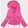 Krátka dámska jarná bunda S\'WEST MODA8235 neonovo ružová S Krátka dámska jarná bunda S\'WEST MODA8235 neonovo ružová S