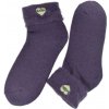 Teplé dámske spandex termo ponožky CozyHeart fialové