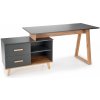 Halmar Písací stôl SERGIO XL dub wotan / antracit