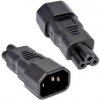 Premium Cord Adaptér IEC C14 na IEC C5 trojlístek napětí 230V, 10A Premium Cord Adaptér IEC C14 na IEC C5 trojlístek napětí 230V, 10A