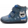 Detské chlapčenské zimné BAREFOOT topánky D.D.step royal blue W070-52893 21 Detské chlapčenské zimné BAREFOOT topánky D.D.step royal blue W070-52893 21
