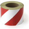 Bielo-červená pravá reflexná výstražná páska - dĺžka 45 m, šírka 10 cm Bielo-červená pravá reflexná výstražná páska - dĺžka 45 m, šírka 10 cm