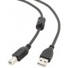 Kábel Gembird CC-USB2-AMBM-6 USB A - USB B, 1,8 m, čierny Kábel Gembird CC-USB2-AMBM-6 USB A - USB B, 1,8 m, čierny