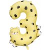 PartyDeco Fóliový balón číslo 3 gepard (Narodeninový fóliový balón číslo tri s motívom geparda, vhodný na plnenie vzduchom aj héliom.) PartyDeco Fóliový balón číslo 3 gepard (Narodeninový fóliový balón číslo tri s motívom geparda, vhodný na plnenie vzduchom aj héliom.)
