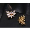 B-TOP Náušnice KVET so zirkónmi - pozlátené B-TOP Náušnice KVET so zirkónmi - pozlátené