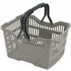 KOŠÍK NÁKUPNÝ 18L, 40X30X22CM, PLAST - mix variant či farieb KOŠÍK NÁKUPNÝ 18L, 40X30X22CM, PLAST - mix variant či farieb