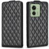 Peňaženkové kožené puzdro Diamond Vertical na Motorola Edge 40 - Čierna Peňaženkové kožené puzdro Diamond Vertical na Motorola Edge 40 - Čierna