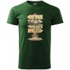 Handel tričko Cesty dobrodružstva fľaškovozelená