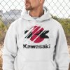 Mikina s potlačou KAWASAKI Pánsky Biela M Mikina s potlačou KAWASAKI Pánsky Biela M