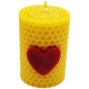 Sviečka včelí vosk žltá srdce 70mm/48mm Sviečka včelí vosk žltá srdce 70mm/48mm