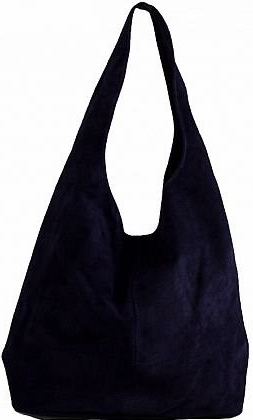 Kabelka Sylva shopper kožená navy